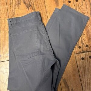 Chaps Dark Grey Straight Fit Pants 32/32 D10